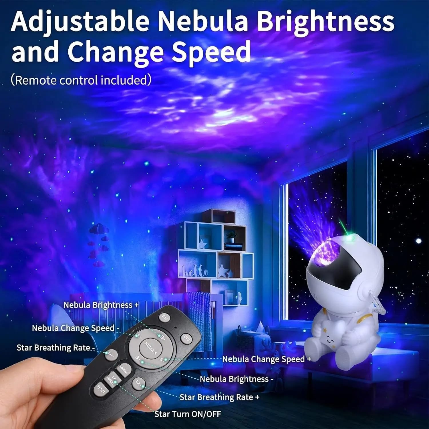 Astronaut Galaxy Projector Star Night