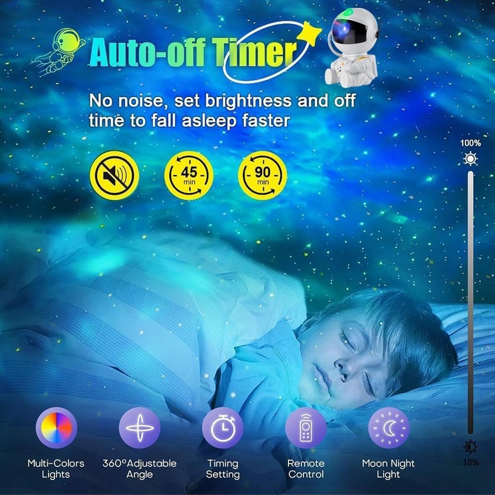 Astronaut Galaxy Projector Star Night