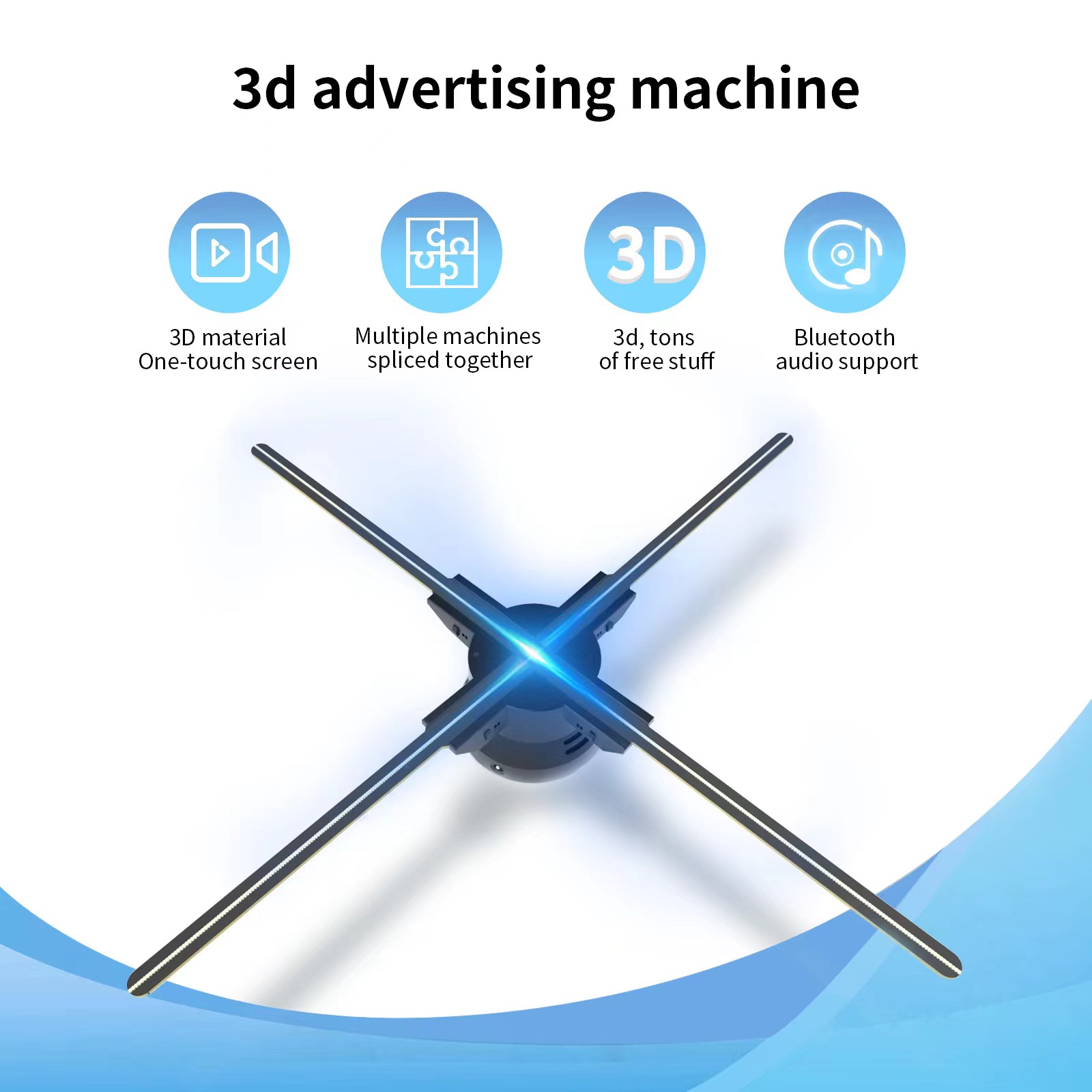 3D Hologram Fan Projector