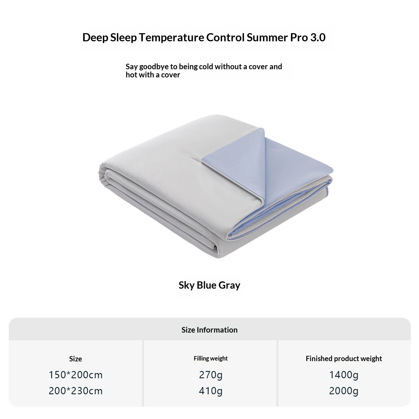 Summer Cooling Quilt Baby-grade