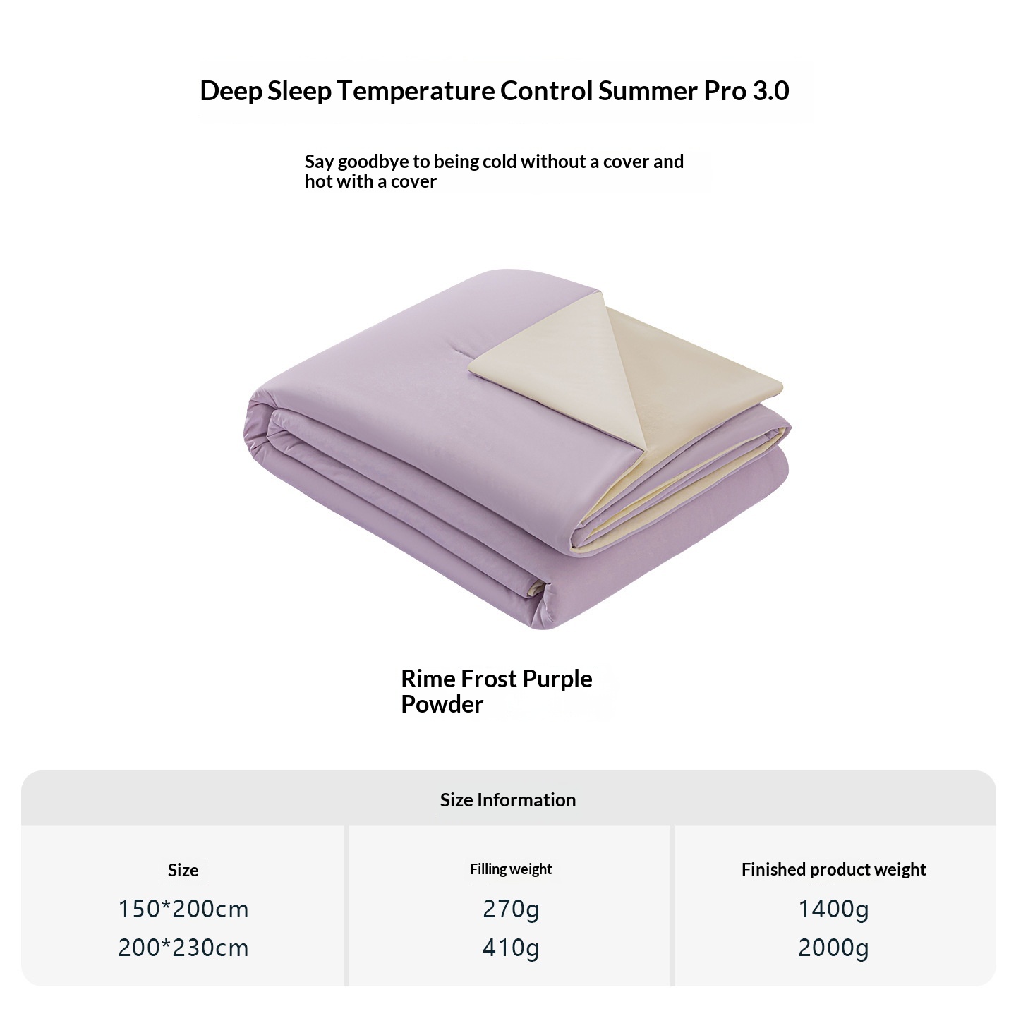 Summer Cooling Quilt Baby-grade