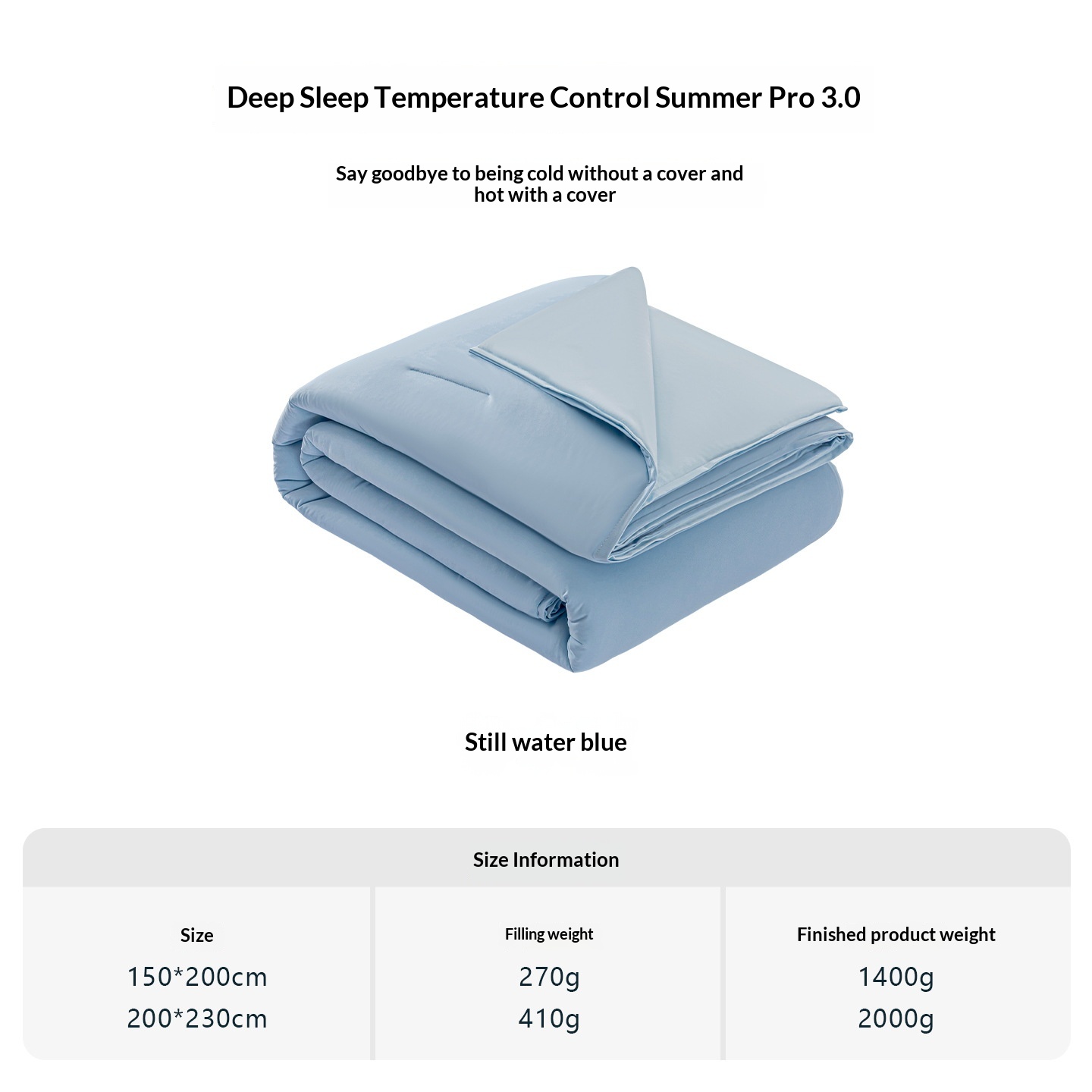 Summer Cooling Quilt Baby-grade