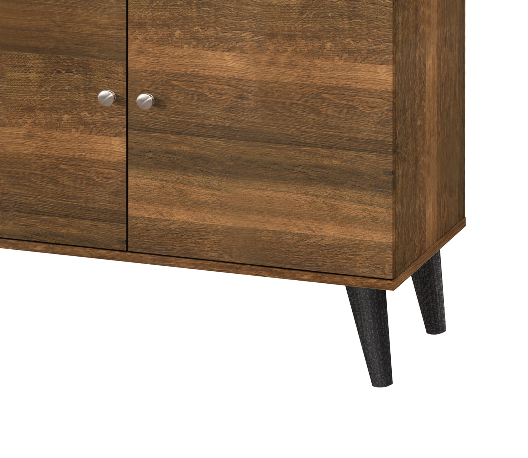 Amidon TV Stand with Storage Shelves and Cabinet