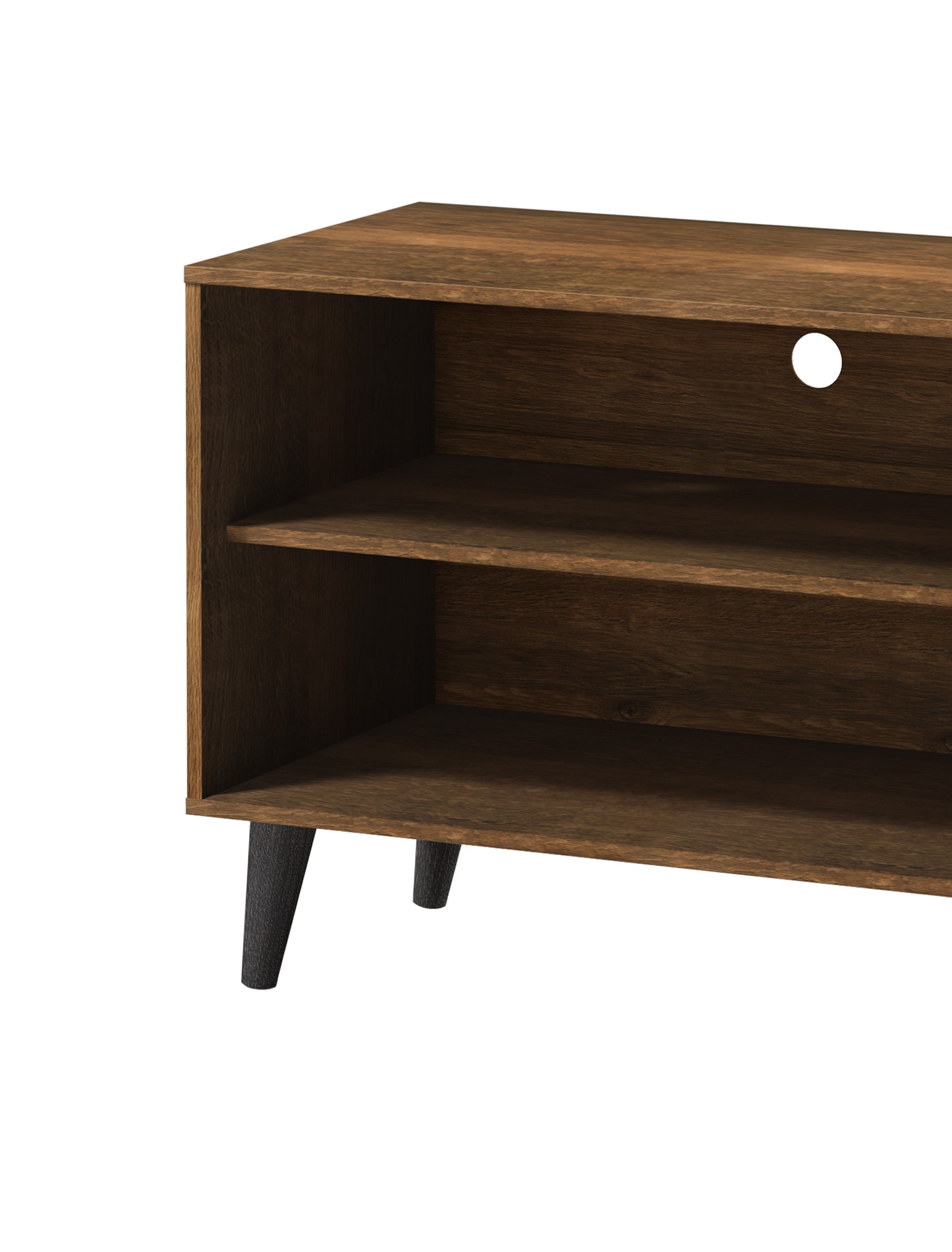 Amidon TV Stand with Storage Shelves and Cabinet