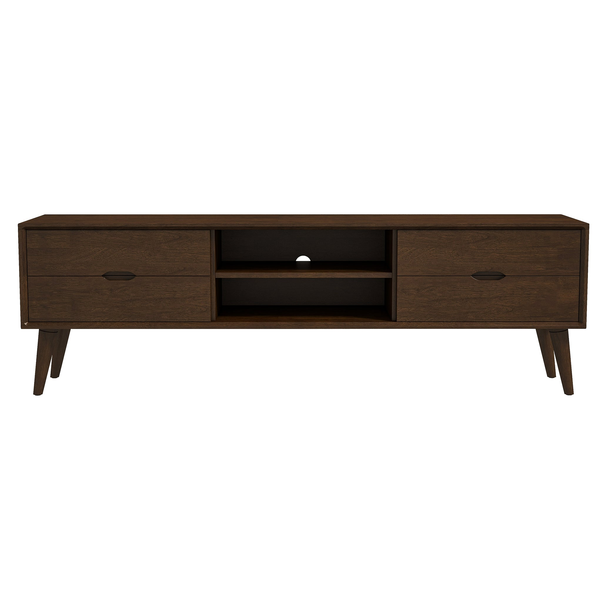 Adrian Mid-Century TV Stand Walnut Wood