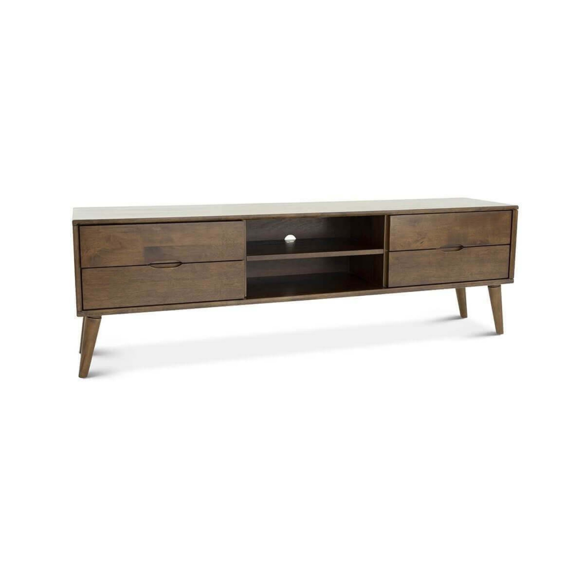 Adrian Mid-Century TV Stand Walnut Wood