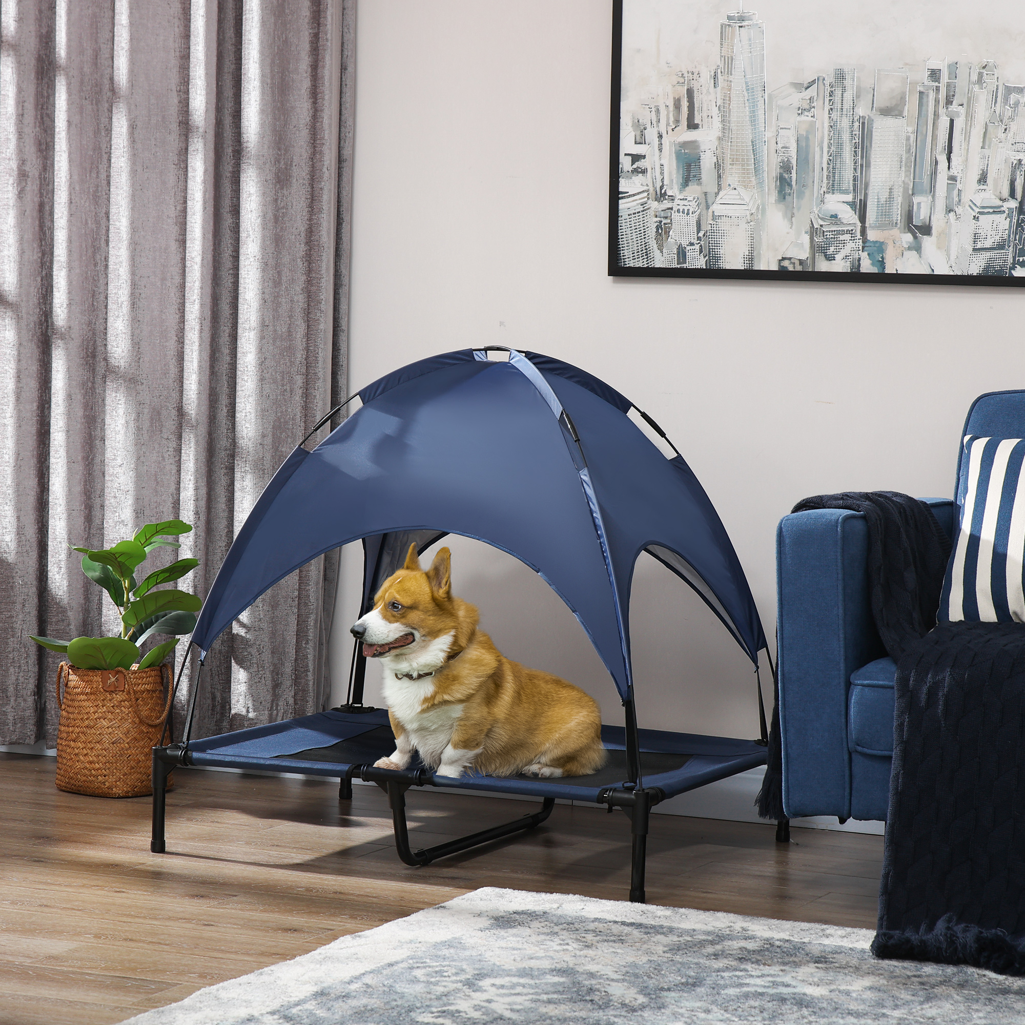 Hundebett Mit Baldachin Outdoor