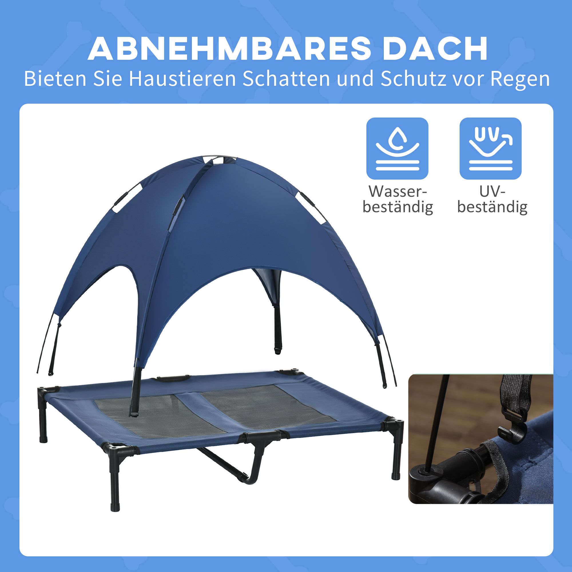 Hundebett Mit Baldachin Outdoor
