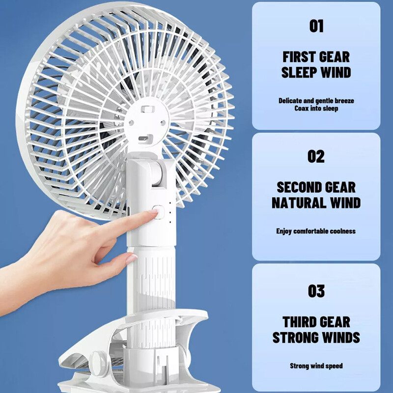 Rechargeable Desk Fan