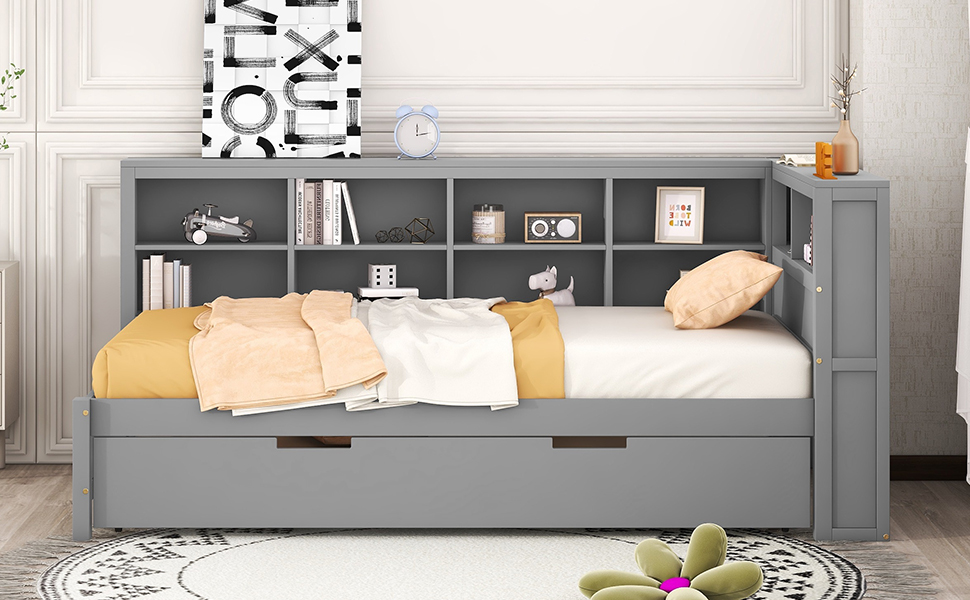 Wooden Twin DayBed Storage