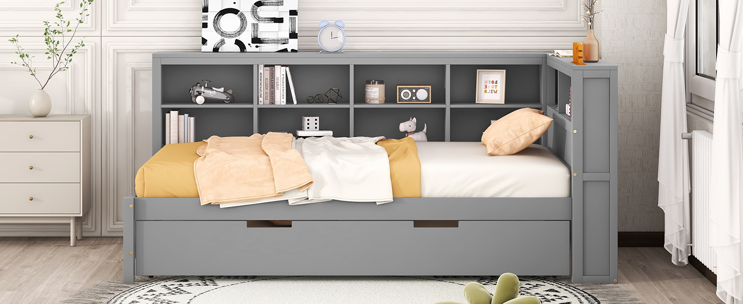 Wooden Twin DayBed Storage