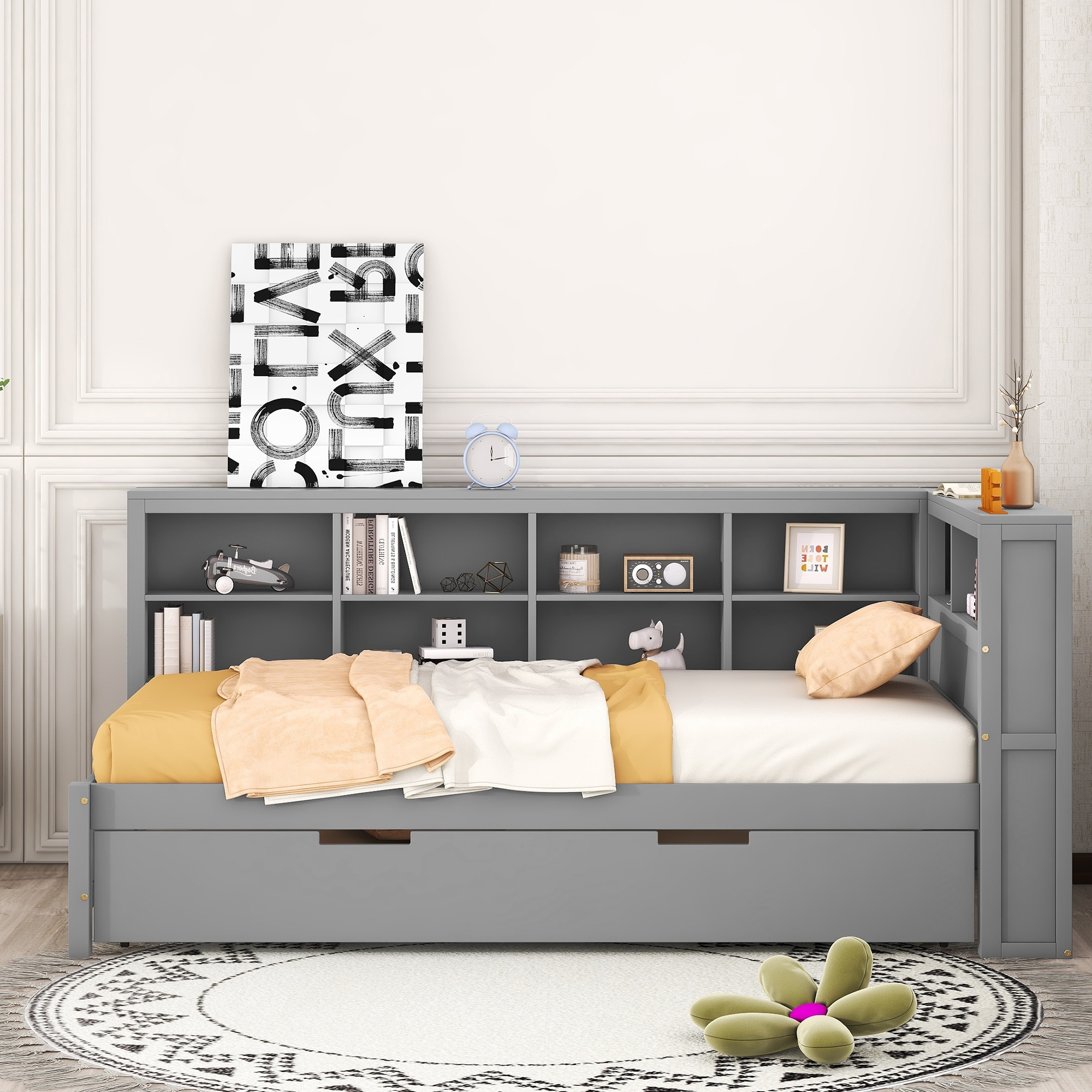 Wooden Twin DayBed Storage