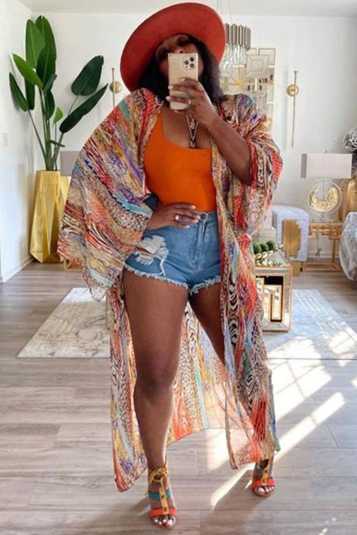 Chiffon Long Coat Cape Cardigan
