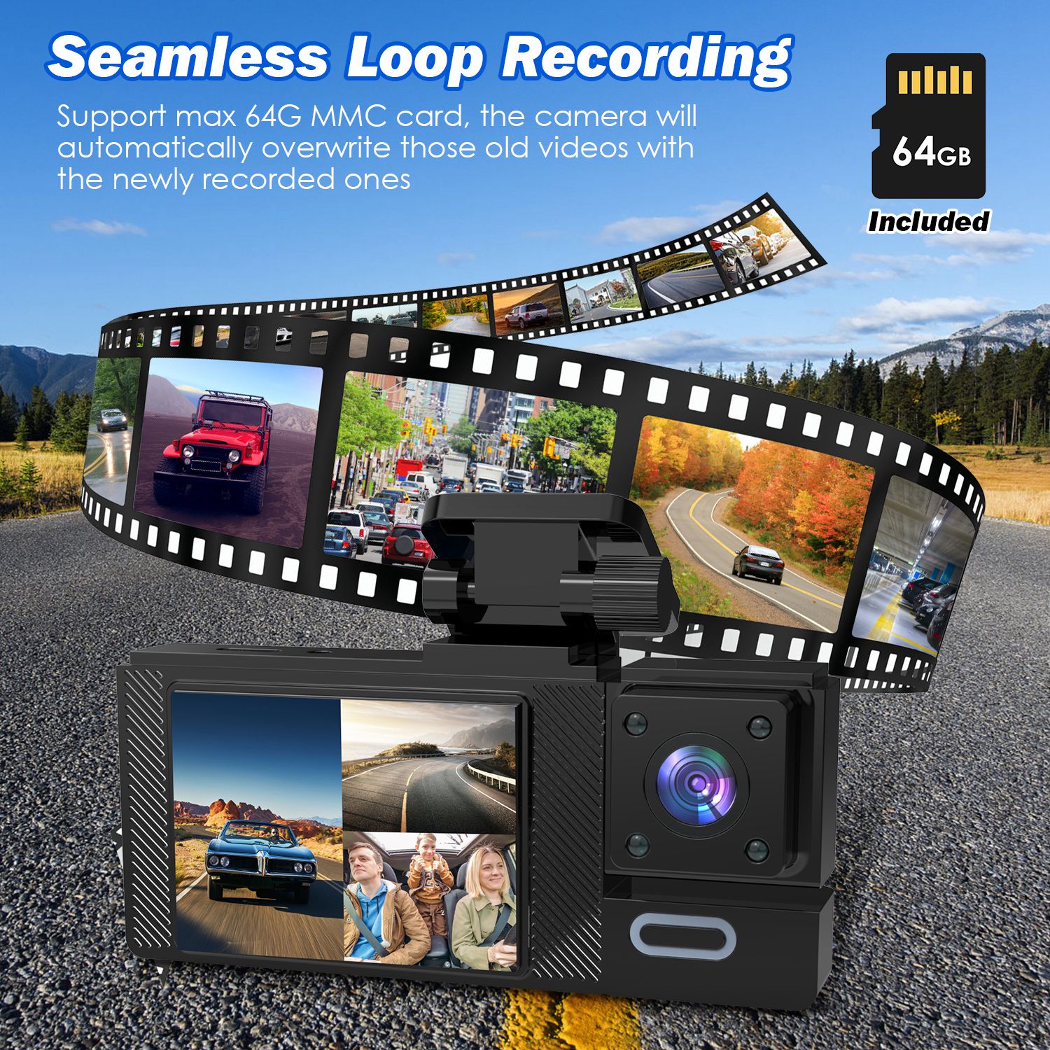 WiFi Car Dash Cam FHD 1080P