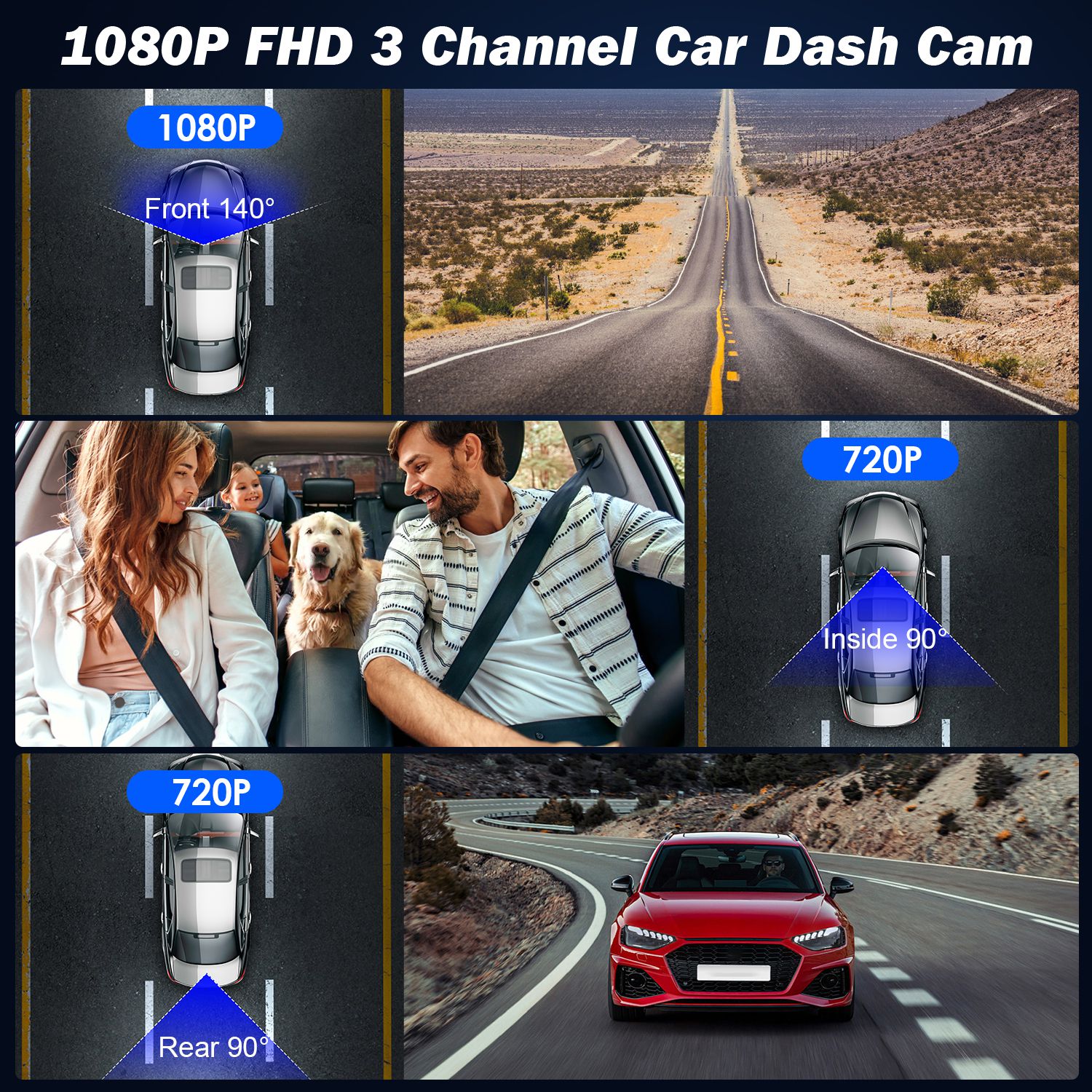 WiFi Car Dash Cam FHD 1080P