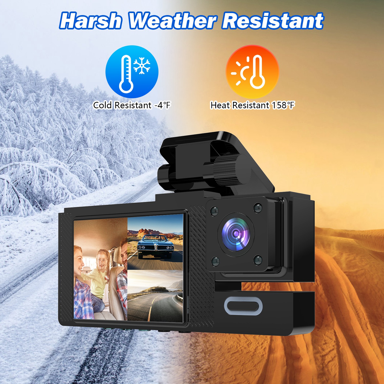 WiFi Car Dash Cam FHD 1080P