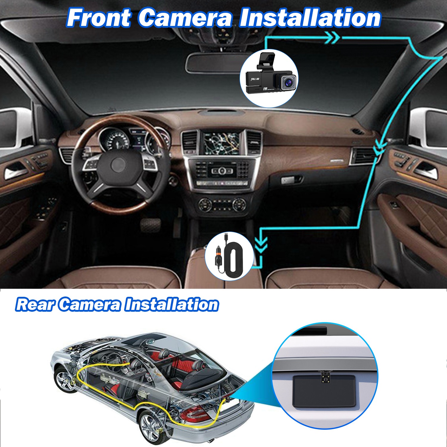 WiFi Car Dash Cam FHD 1080P