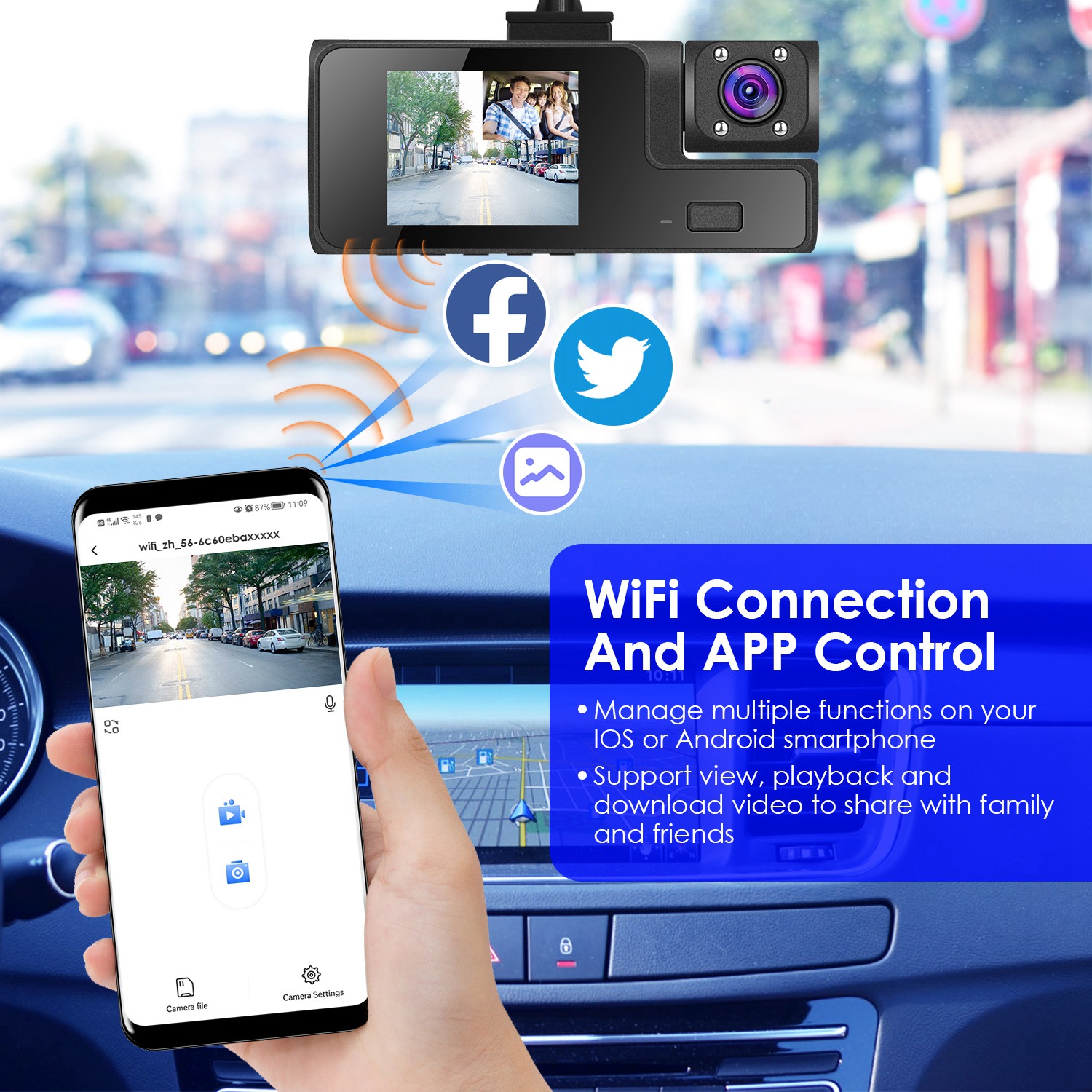 WiFi Car Dash Cam