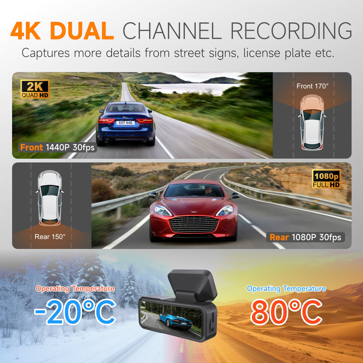 HD 4K Dash Cam