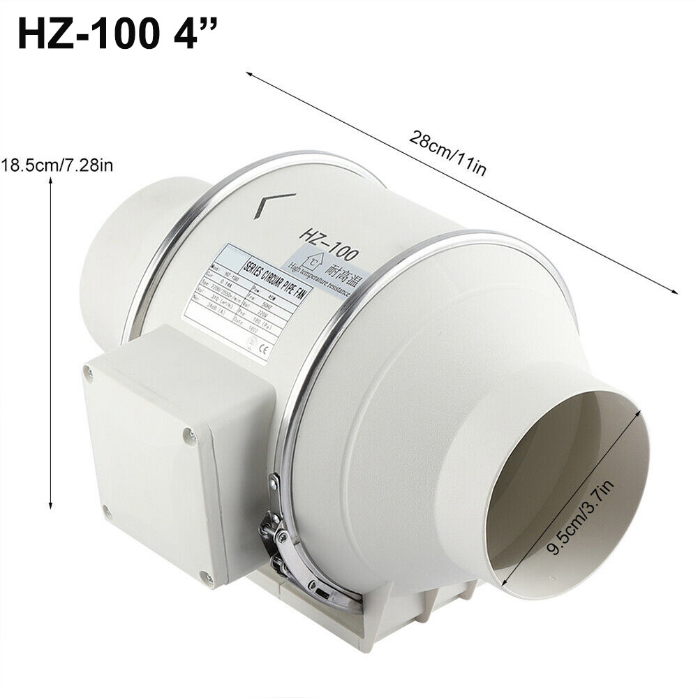 4in Silent Extractor Fan Duct