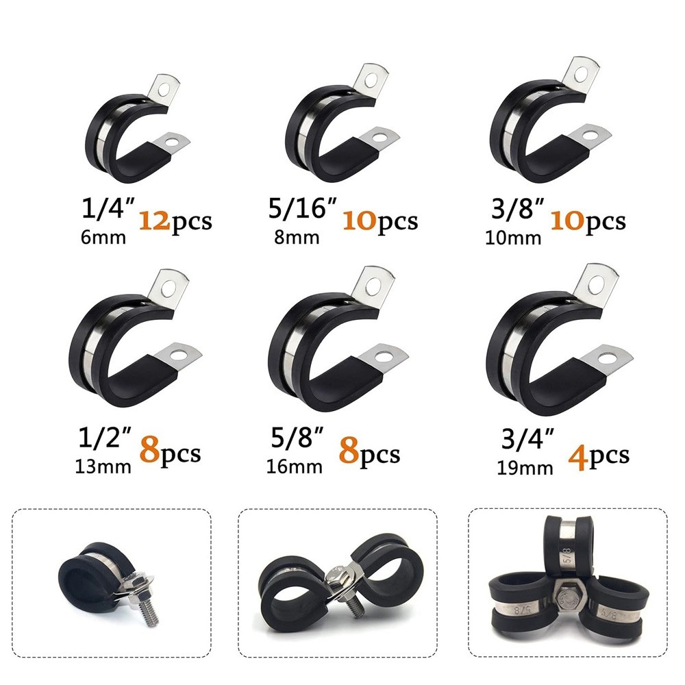 P Clips Cable Hose Clamps Holder