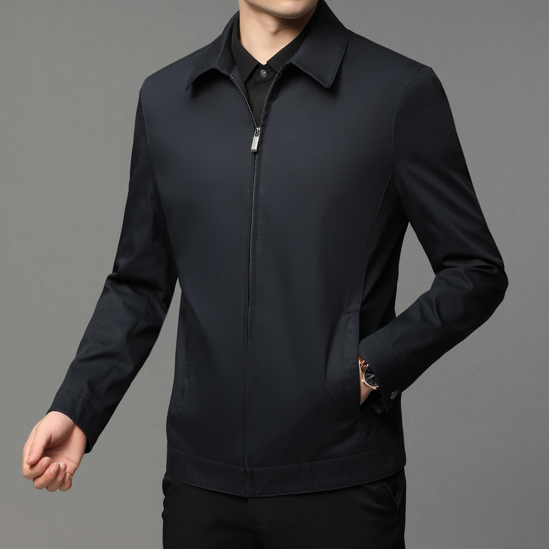 Mens Casual Zip-up Jacket