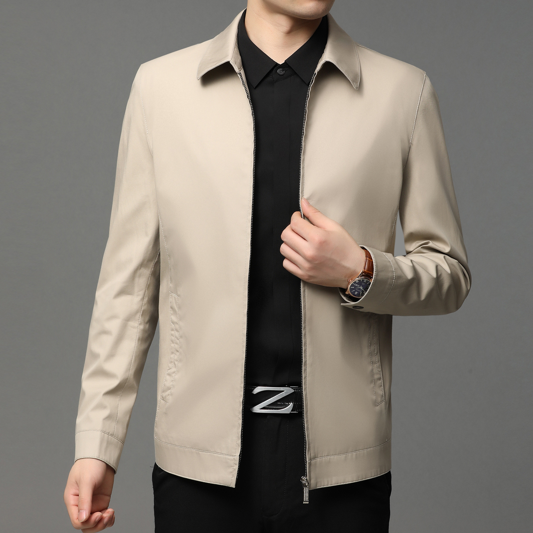 Mens Casual Zip-up Jacket