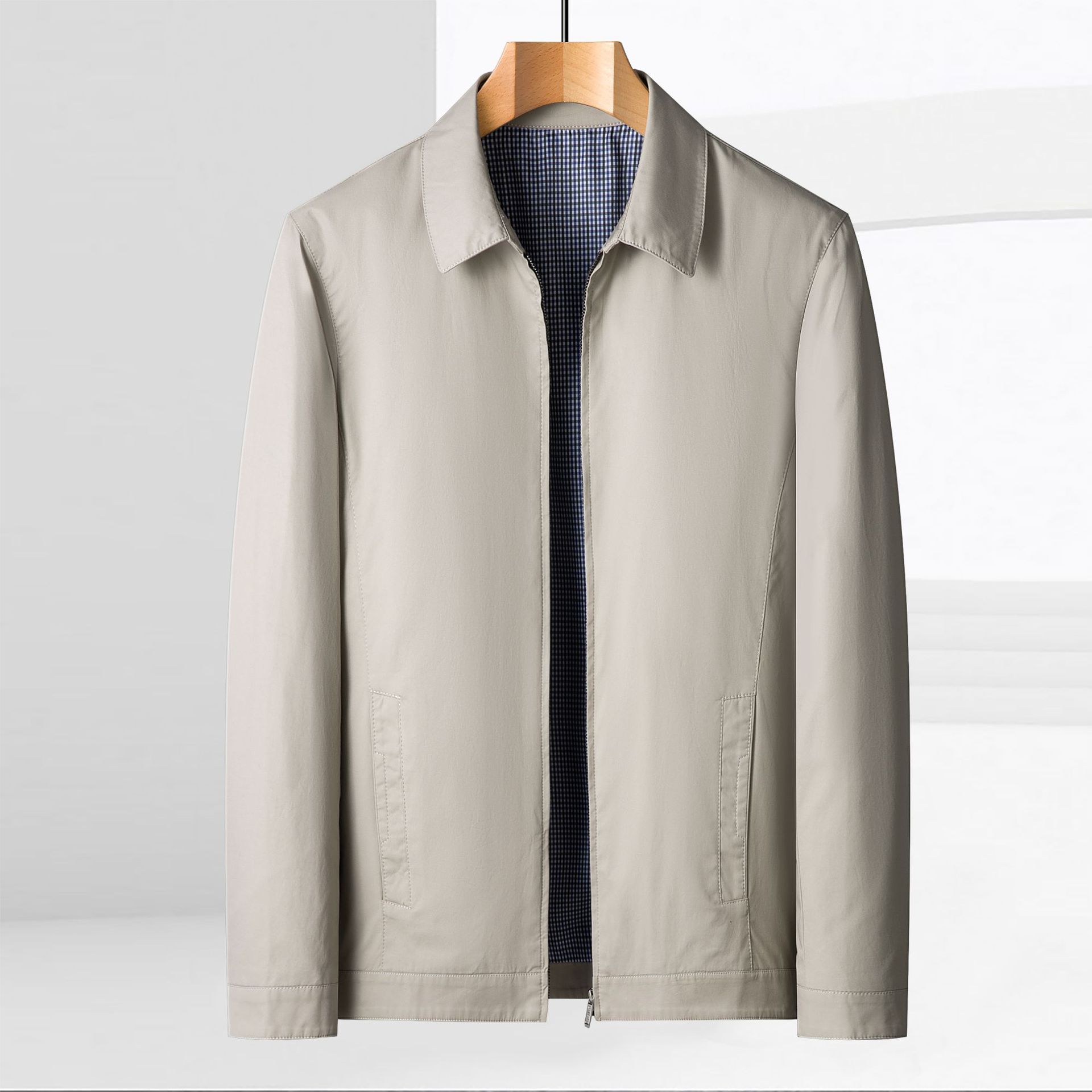 Mens Casual Zip-up Jacket