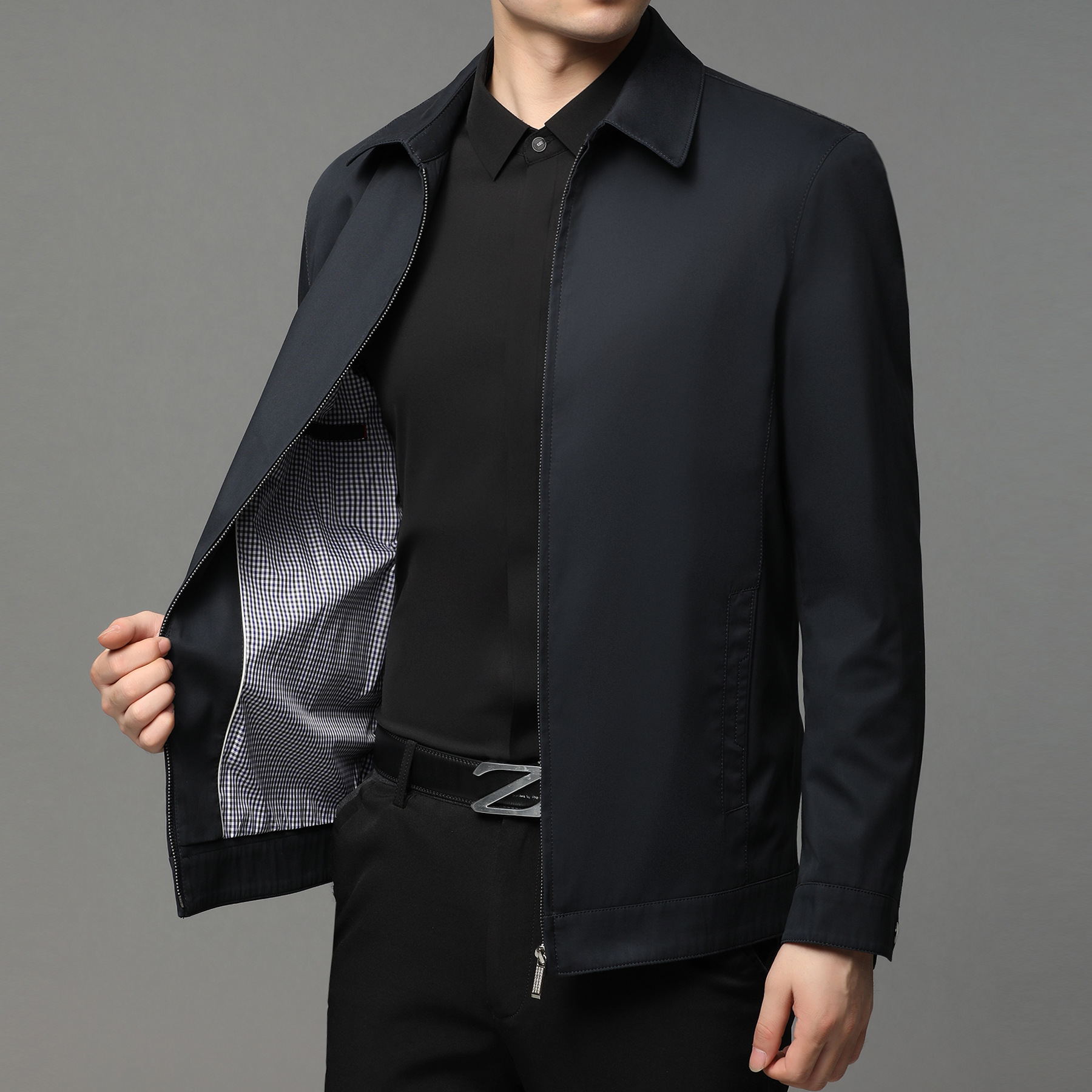 Mens Casual Zip-up Jacket