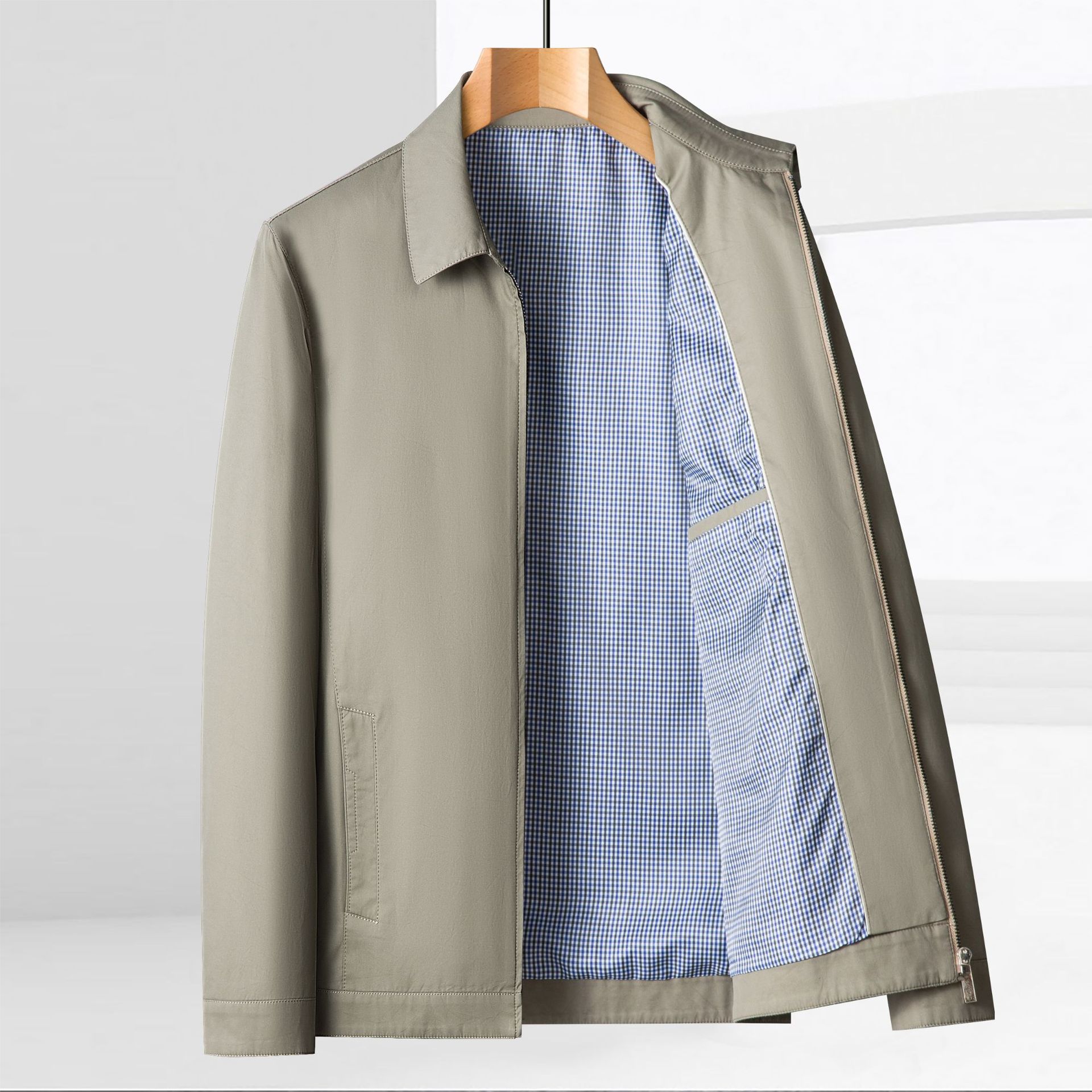 Mens Casual Zip-up Jacket