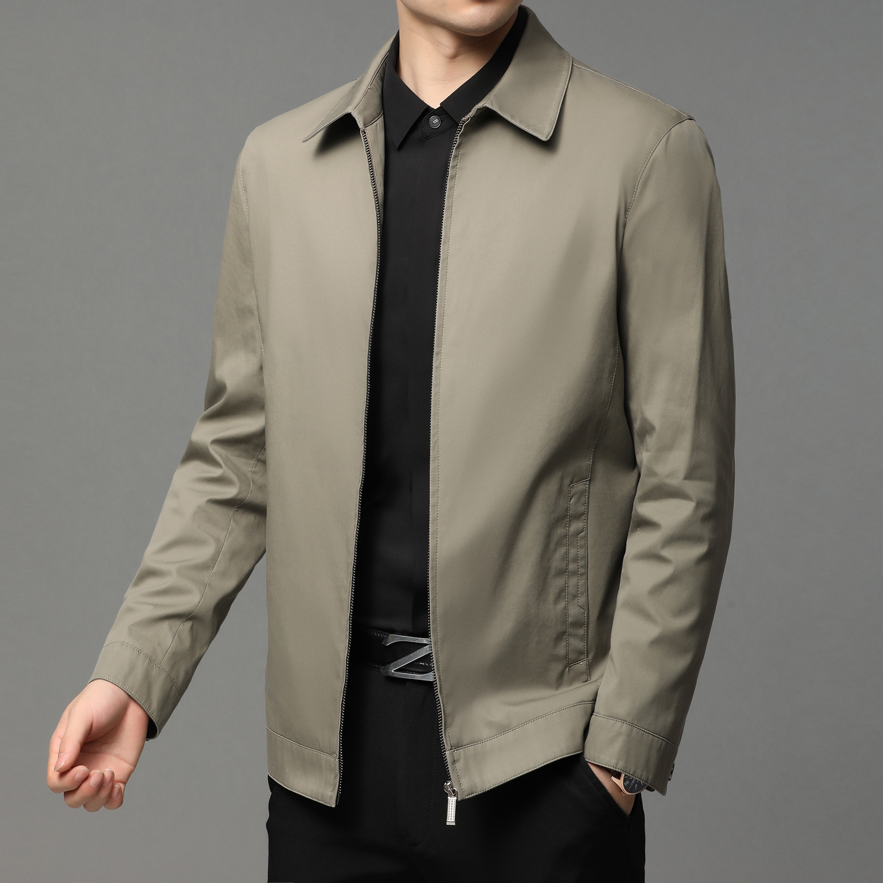 Mens Casual Zip-up Jacket