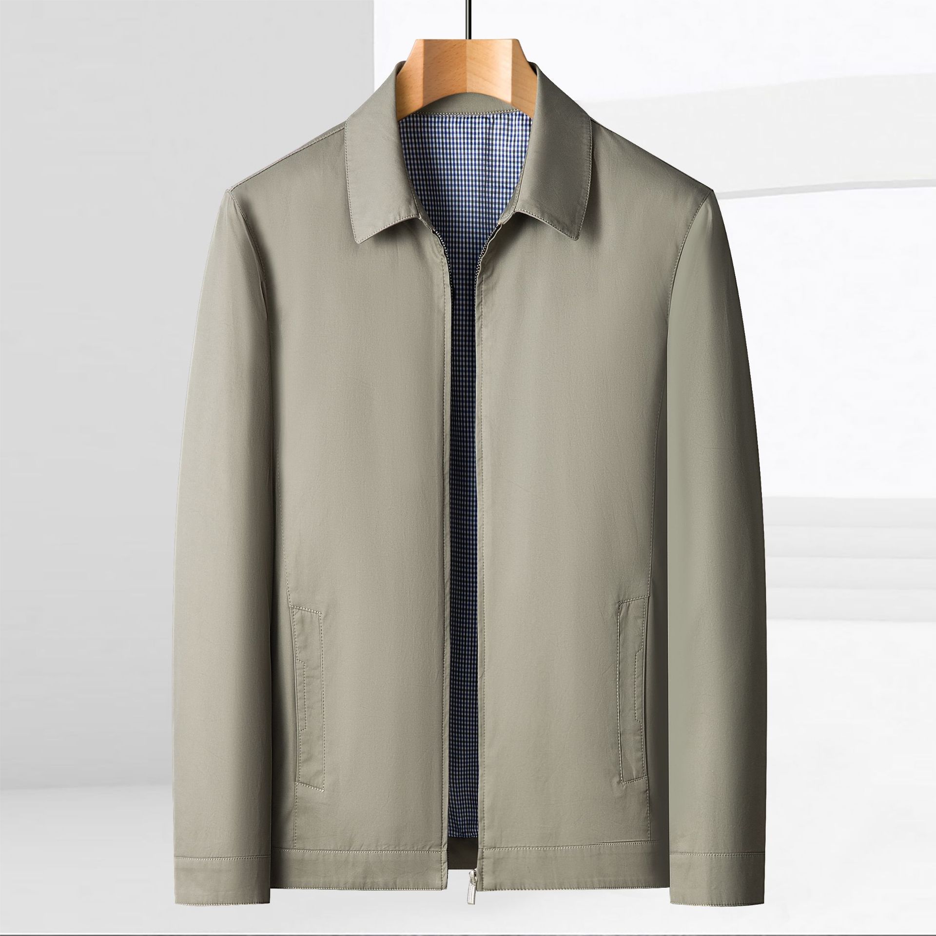 Mens Casual Zip-up Jacket