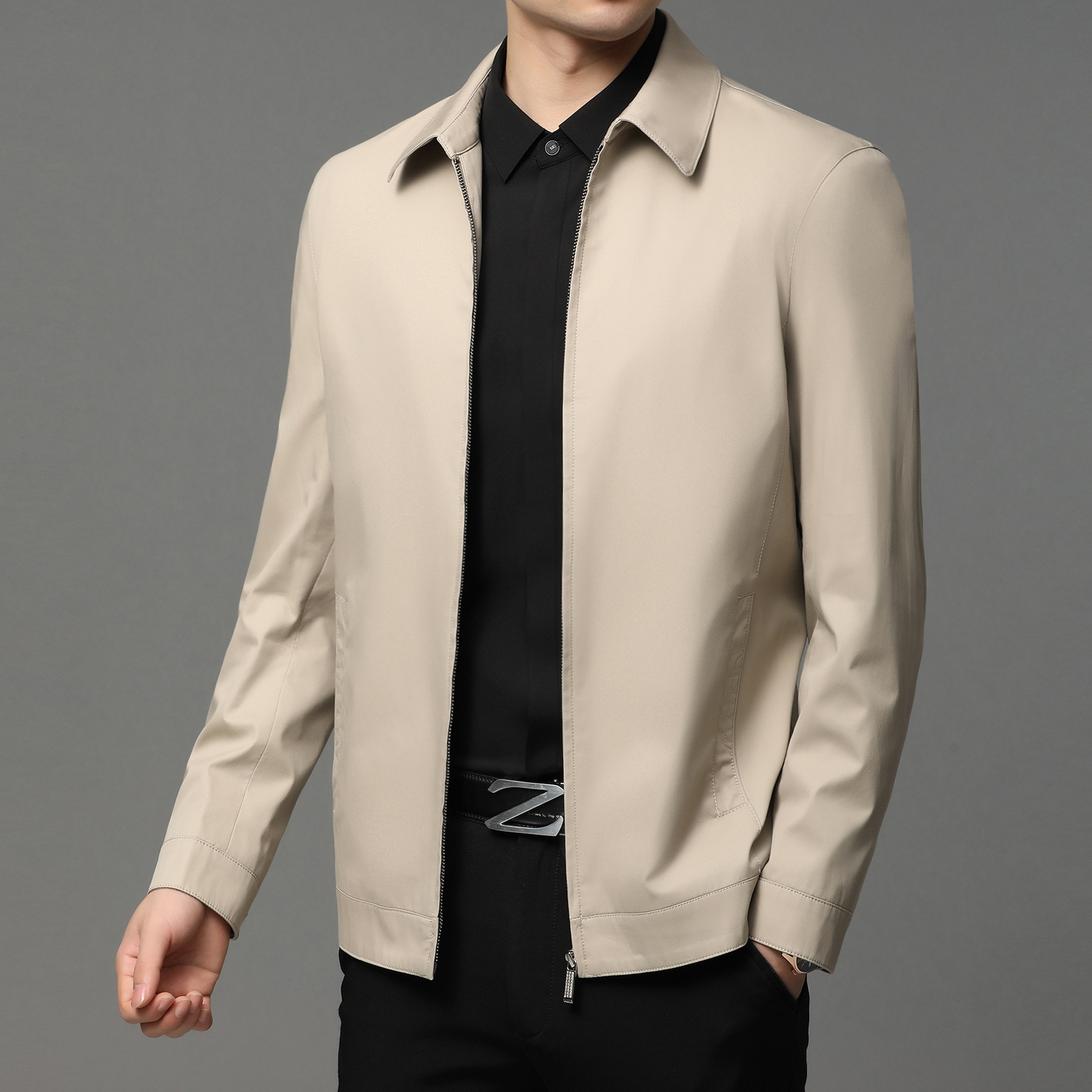 Mens Casual Zip-up Jacket