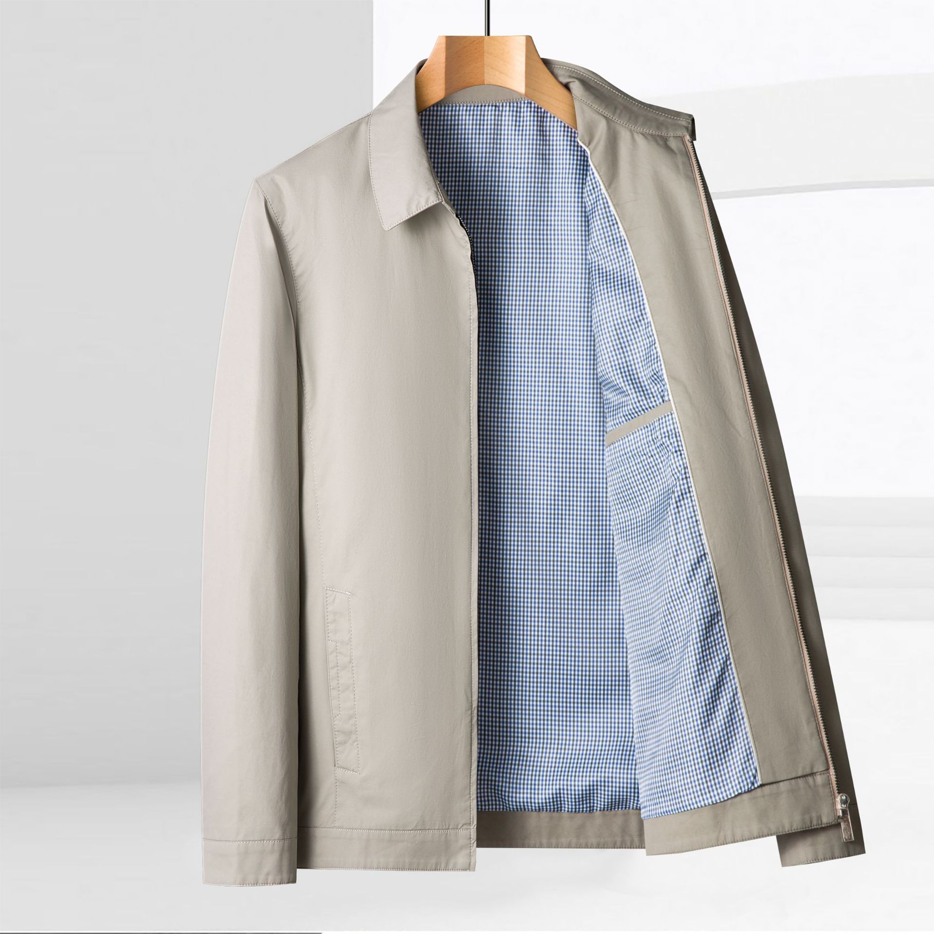 Mens Casual Zip-up Jacket