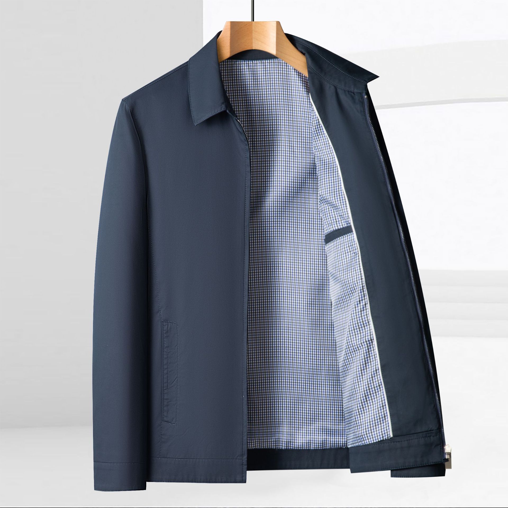 Mens Casual Zip-up Jacket