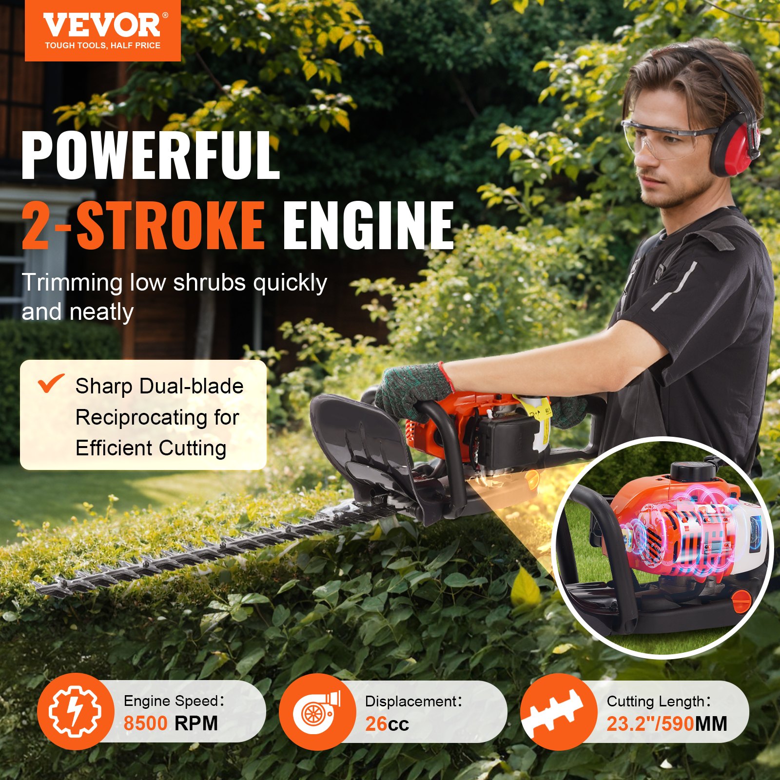 26CC Gas Hedge Trimmer