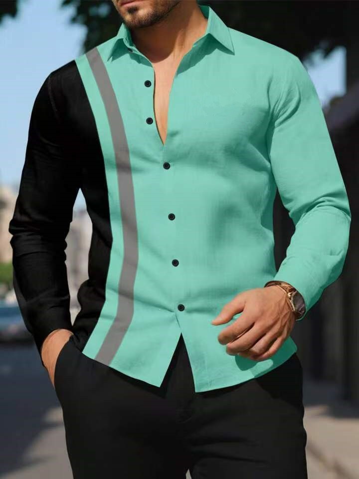 Lapel Long-sleeve Shirt