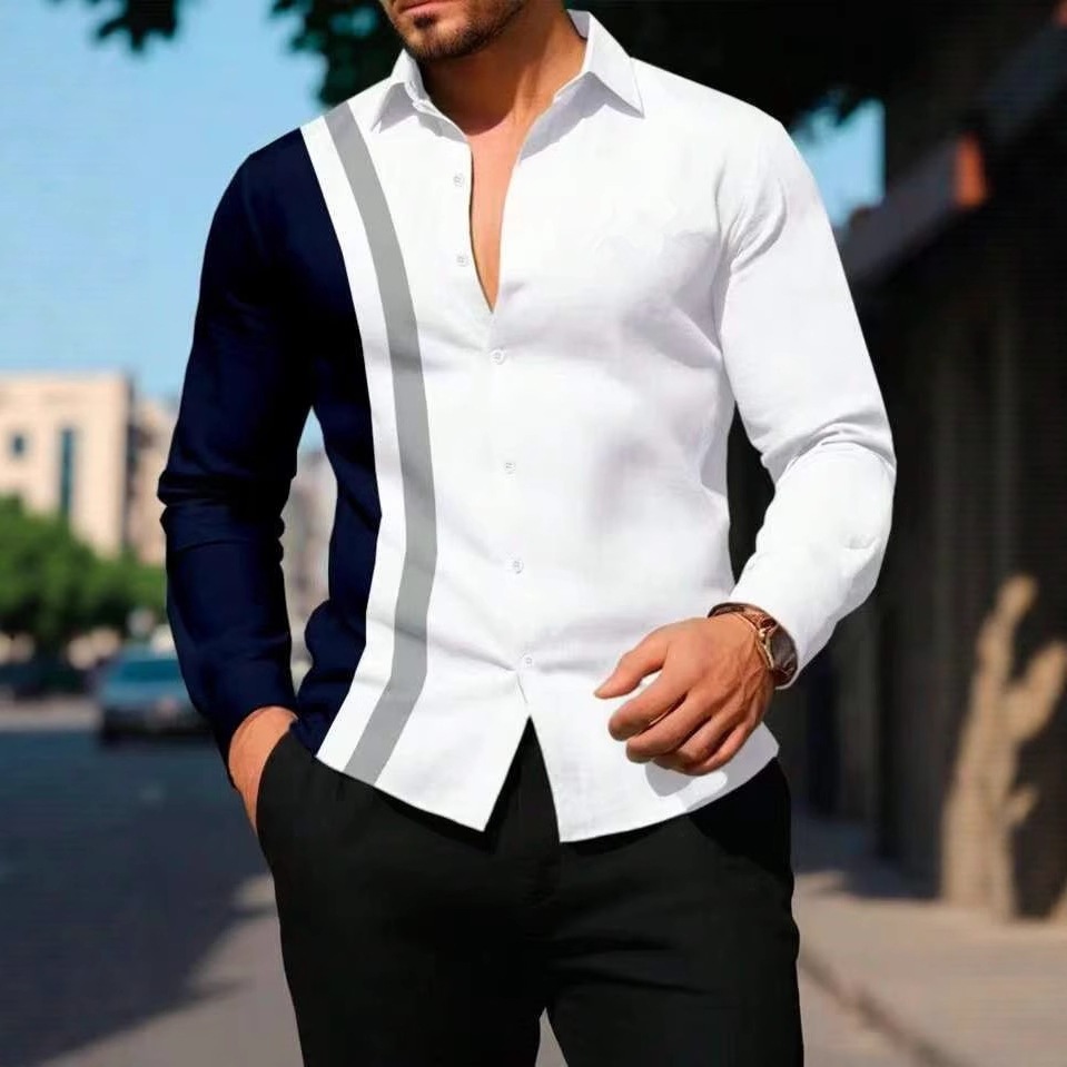Lapel Long-sleeve Shirt