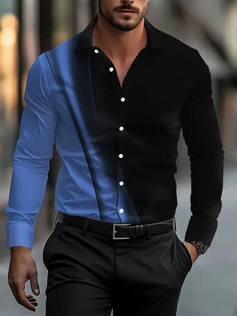 Lapel Long-sleeve Shirt