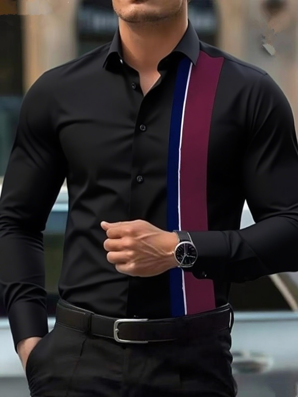 Lapel Long-sleeve Shirt