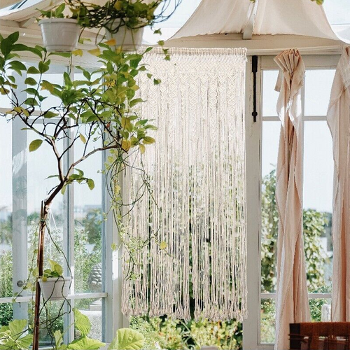 Macrame Curtain Panel Tapestry