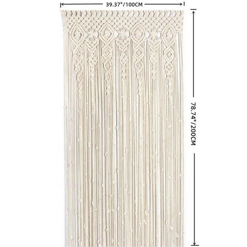 Macrame Curtain Panel Tapestry