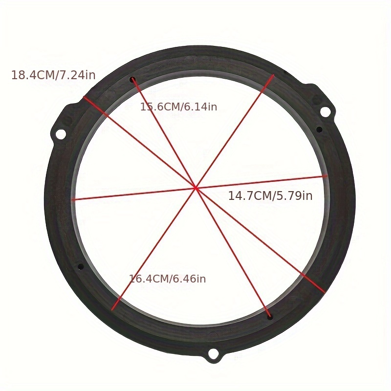 Ford 6.5 Inch Front Rear Door Speaker Adapter
