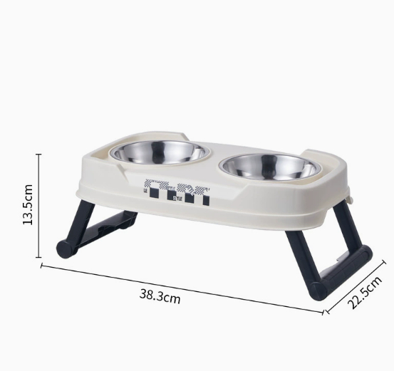 Stainless Steel Feeding Bowl Foldable Dual