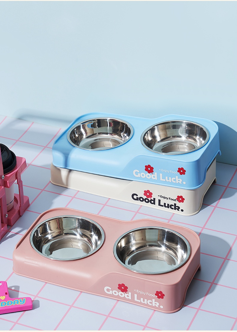 Stainless Steel Feeding Bowl Foldable Dual
