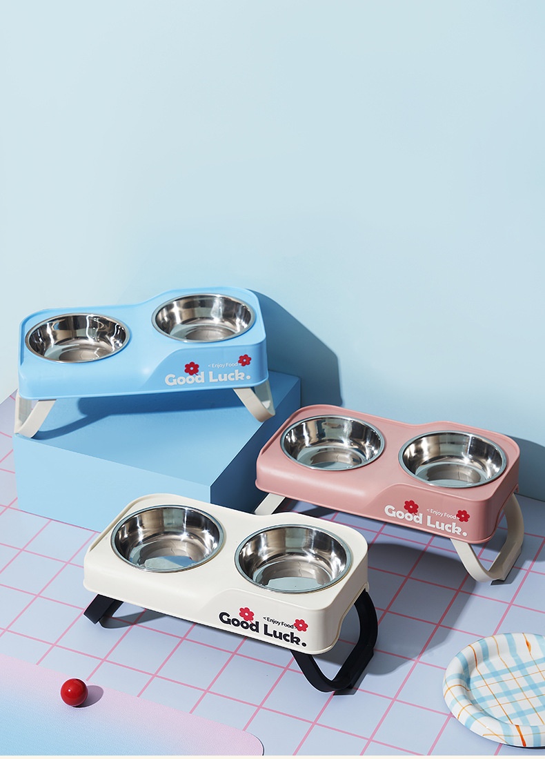 Stainless Steel Feeding Bowl Foldable Dual