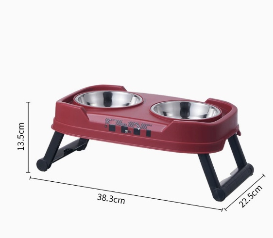 Stainless Steel Feeding Bowl Foldable Dual