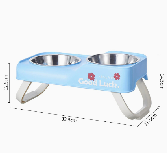 Stainless Steel Feeding Bowl Foldable Dual