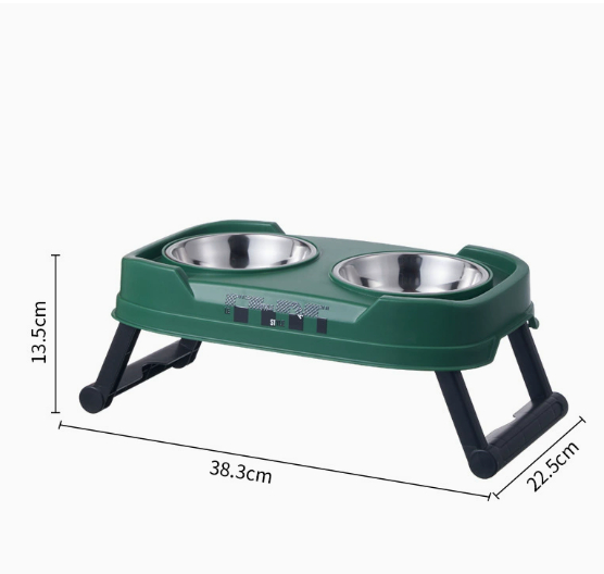 Stainless Steel Feeding Bowl Foldable Dual