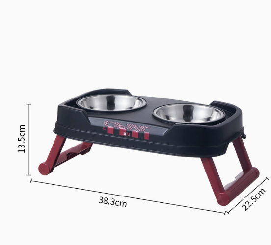 Stainless Steel Feeding Bowl Foldable Dual